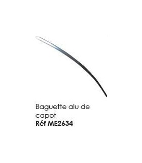 Baguette alu capot