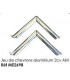 Jeu de chevrons aluminium 2cv AM