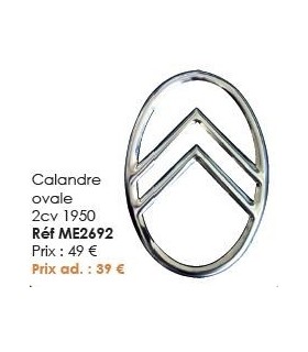 Calandre ovale 2cv 1950