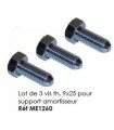 VIS TH 9X25 X3 POUR SUPPORT AMORT. POUR 2CV MEHARI OU DERIVES