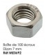Boite de 100 ecrous Diam 7mm