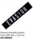 Plaque immatriculation pour arrière 520 x 110 mm