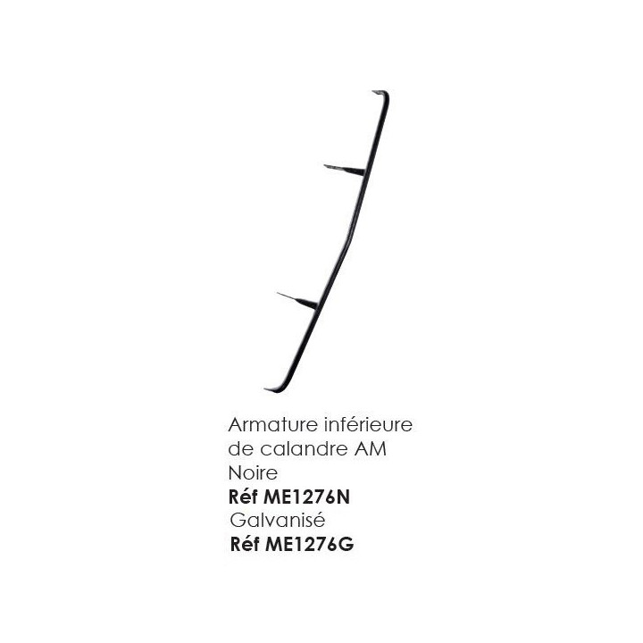 ARMATURE INFÉRIEURE DE CALANDRE ANCIEN MODÈLE GALVANISÉE POUR MÉHARI