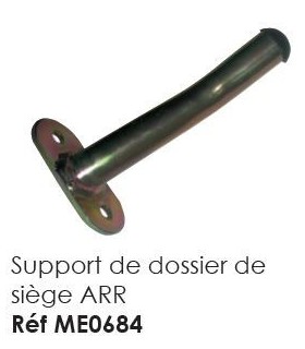 SUPPORT DU DOSSIER DE SIÈGE ARRIÈRE POUR MÉHARI