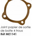 JOINT PAPIER DE SORTIE DE BOITE 4 TROUS POUR 2CV MEHARI OU DERIVES