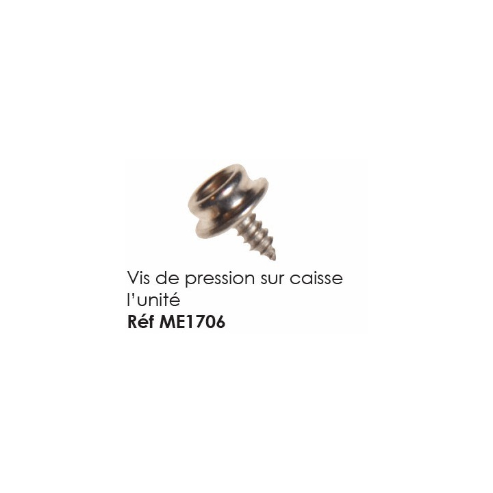 Vis de pression sur caisse
