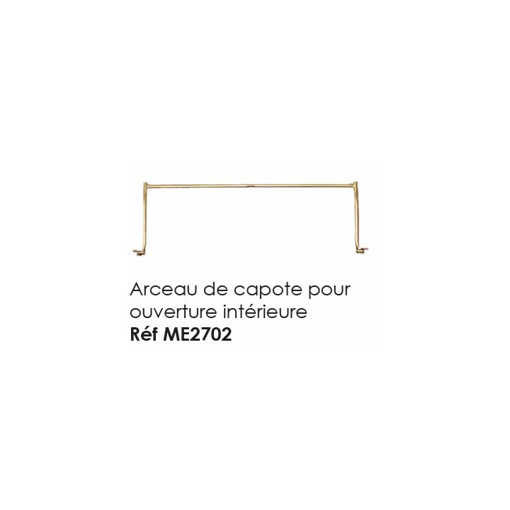 Arceau de capote pour ouverture intérieure