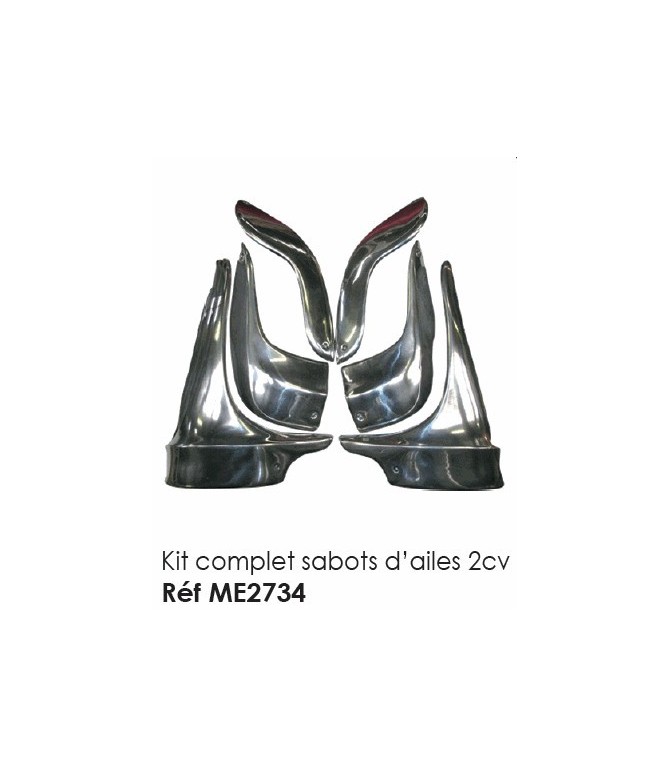 Kit complet sabots d’ailes 2cv
