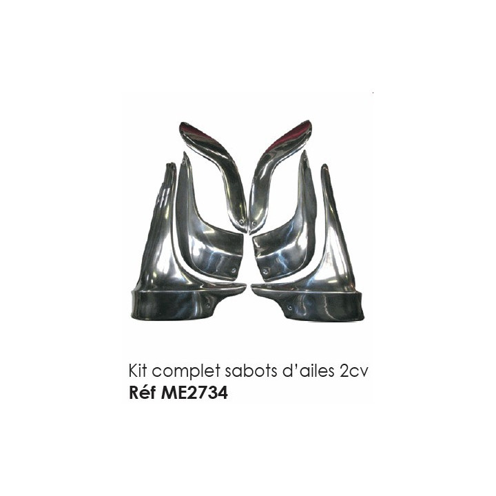 Kit complet sabots d’ailes 2cv