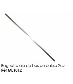 Baguette alu de bas de caisse 2cv 