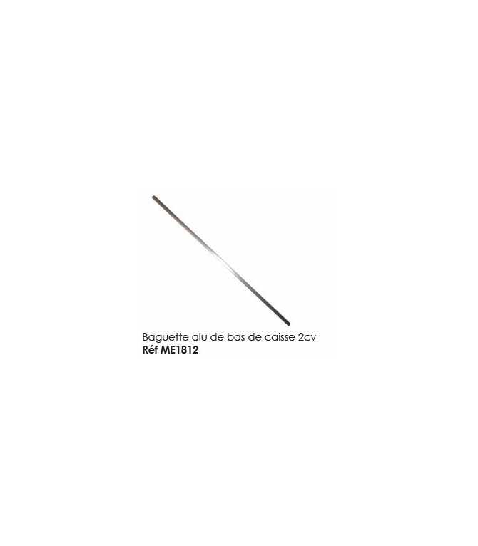 Baguette alu de bas de caisse 2cv 