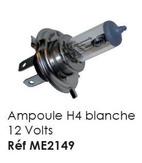Ampoule 12 volts pour phare H4 Valeo 2CV