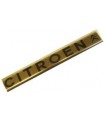 LOGO CITROEN DE PROFIL CHROME DE HAYON ARRIERE POUR 2CV