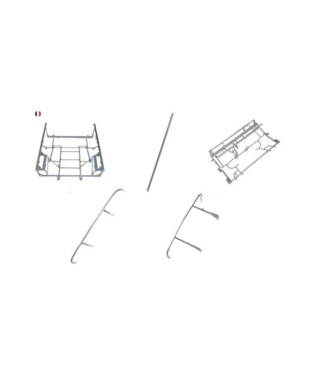 Ensemble de chassis tubulaires Noir NM