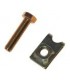 LOT DE 30 ECROUS CAGE ET VIS POUR FIXATION CAISSE DE MEHARI 2CV ET DERIVES
