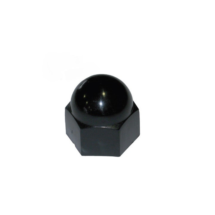 CACHE ECROU DE ROUE NOIR COURT LOT DE 12