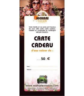 BON CADEAU DE 50€ VALABLE 1 AN