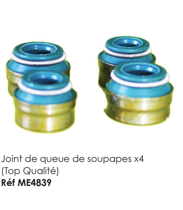 Lot De 4 Joints De Queue De Soupape – Compatible 027109675, 11341288544, Etc. – Caoutchouc Ø7 Mm Pour Moteurs VW, Audi, Mercedes, Nissan