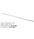 TIGE D ACCELERATEUR POUR 2CV POUR CARBU SIMPLE CORPS LONG. 680MM