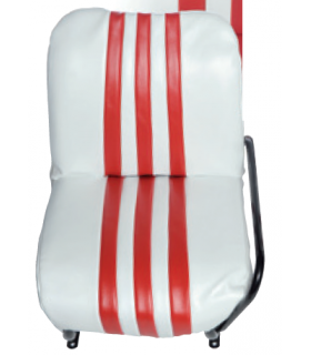 SIEGE AVANT DROIT SKY BLANC ET ROUGE POUR MEHARI