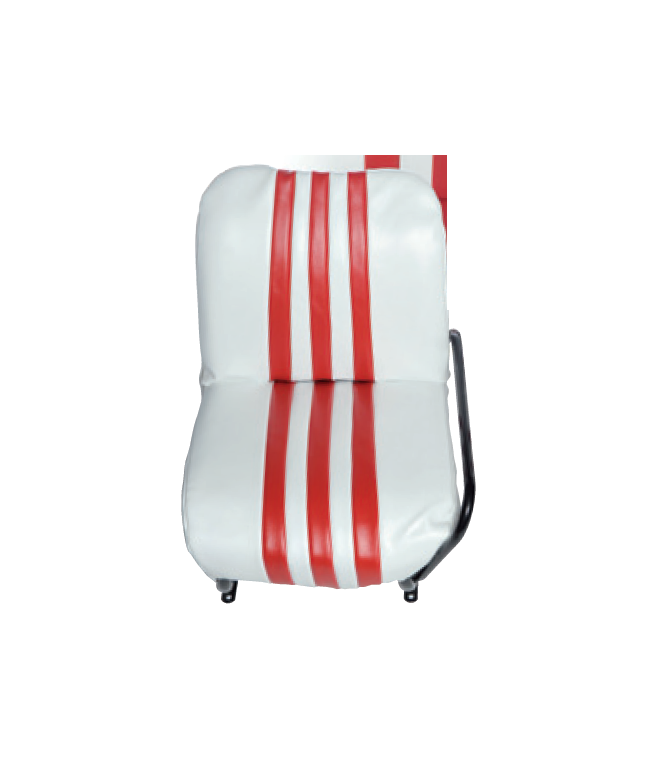 SIEGE AVANT DROIT SKY BLANC ET ROUGE POUR MEHARI