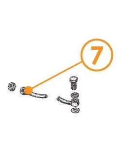 TUYAU DE FREIN BANJO POUR CYLINDRE ARRIERE DROIT LONGUEUR 51 CM