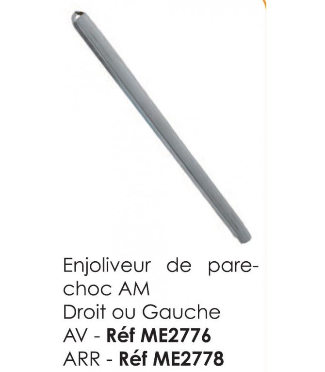 ENJOLIVEUR CENTRAL DE PARE CHOCS AVANT ANCIEN MODELE 2CV AVANT 1963