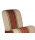 PLAGE ARRIERE 2CV TISSUS BEIGE RAYE
