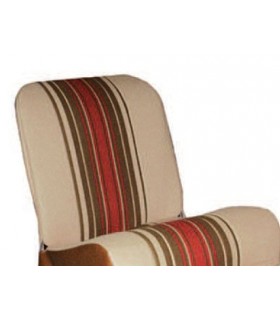 PLAGE ARRIERE 2CV TISSUS BEIGE RAYE