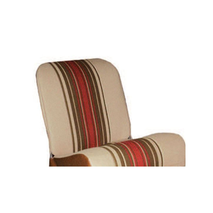 PLAGE ARRIERE 2CV TISSUS BEIGE RAYE