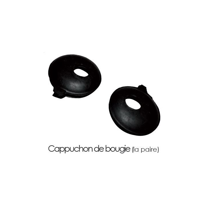 CAPUCHONS DE BOUGIE (LA PAIRE) HNBR QUALITE SUPERIEURE POUR 2CV MEHARI OU DERIVES