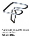 AGRAFE DE BAGUETTE ALU DE CAPOT POUR 2CV