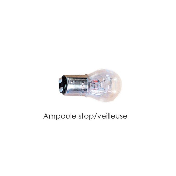 AMPOULE STOP ET VEILLEUSE 6V 21W 5W