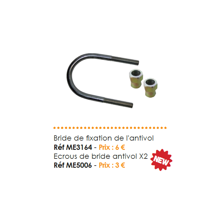 ECROUS DE BRIDE ANTIVOL  PAR 2