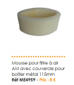 MOUSSE POUR FILTRE A AIR BOITIER METAL 115MM 2CV ET MEHARI