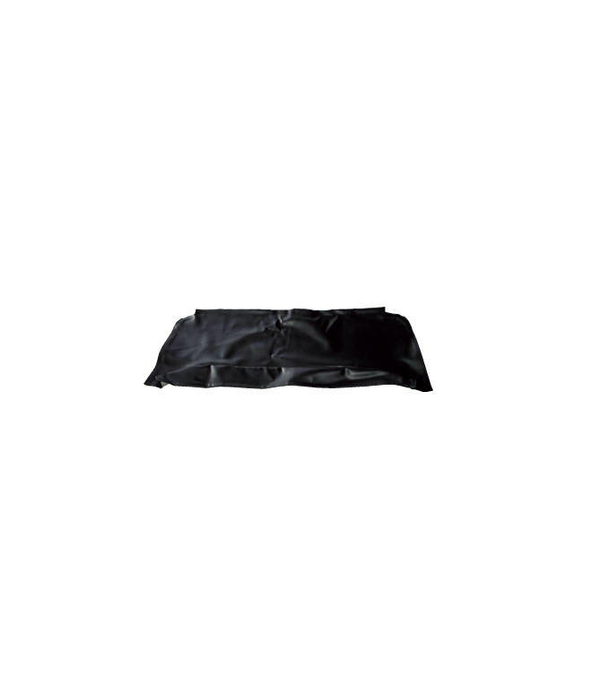 PLAGE ARRIERE EN TISSUS NOIR PERFORE POUR 2CV