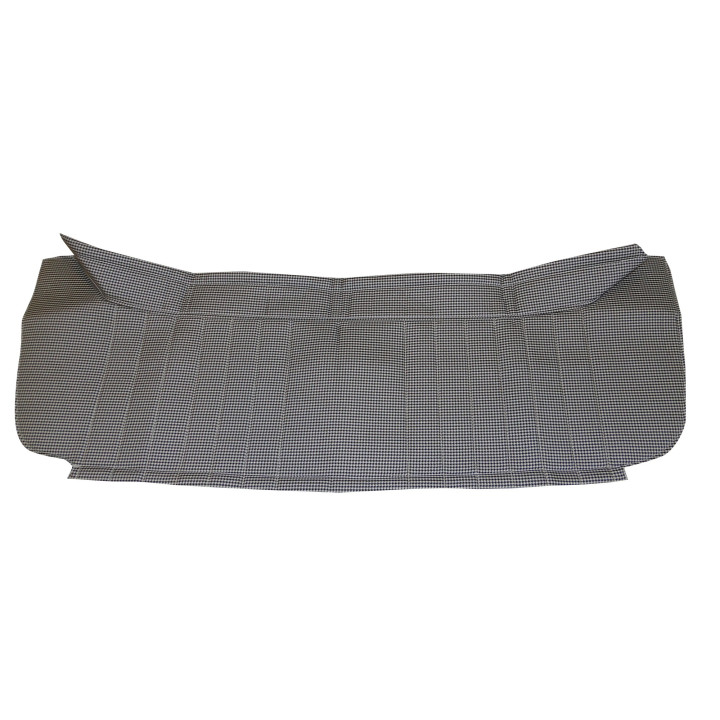PLAGE ARRIERE 2CV TISSU PIED DE POULE NOIR