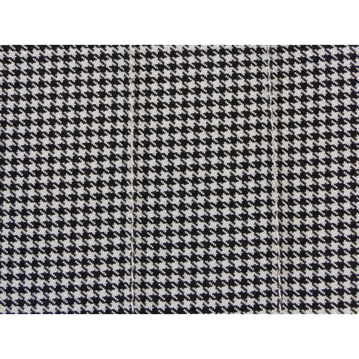 PLAGE ARRIERE 2CV TISSU PIED DE POULE NOIR