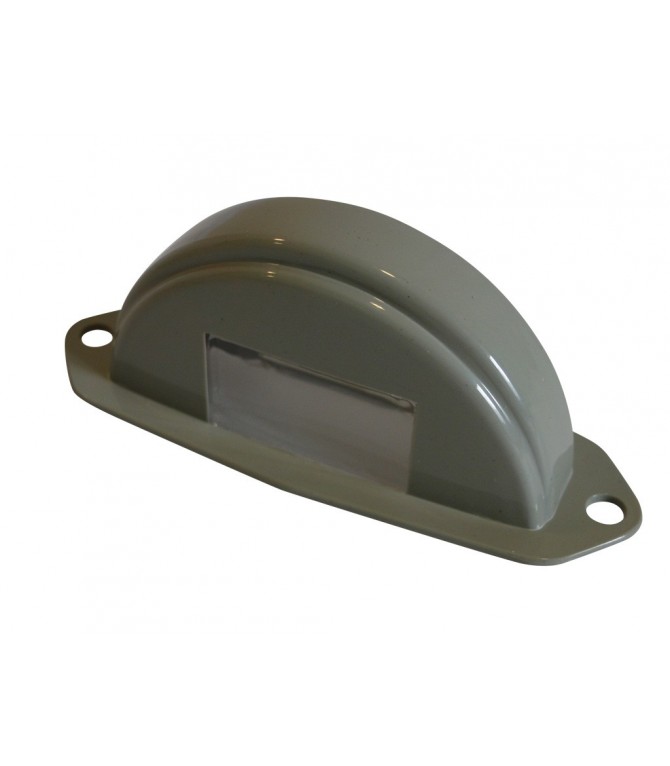 CABOCHON D ECLAIRAGE ARRIERE DEMI LUNE GRIS POUR 2CV AZU