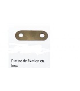 PLATINE DE FIXATION INOX  DE SUPPORT DE BOITE DE VITESSE
