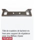 TOLE DE MAINTIEN DE BATTERIE EN INOX AVEC SUPPORT DE REGULATEUR