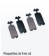 JEU DE 4 PLAQUETTES DE FREIN EN CERAMIQUE