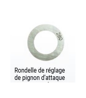 RONDELLE DE REGLAGE DE PIGNON D ATTAQUE 2.85mm 602cc
