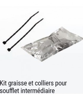 KIT GRAISSE ET COLLIERS POUR SOUFFLET DE CARDAN INTERMÉDIAIRE