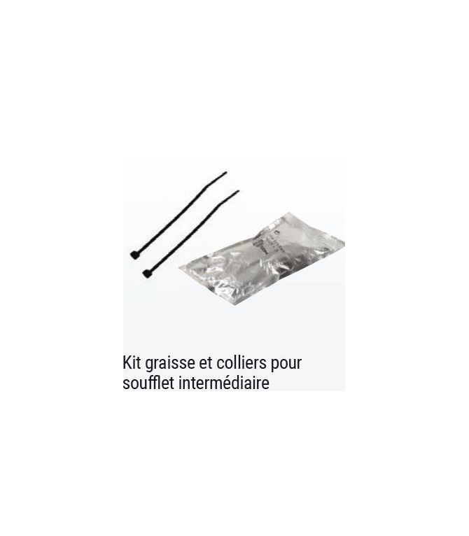 KIT GRAISSE ET COLLIERS POUR SOUFFLET DE CARDAN INTERMÉDIAIRE