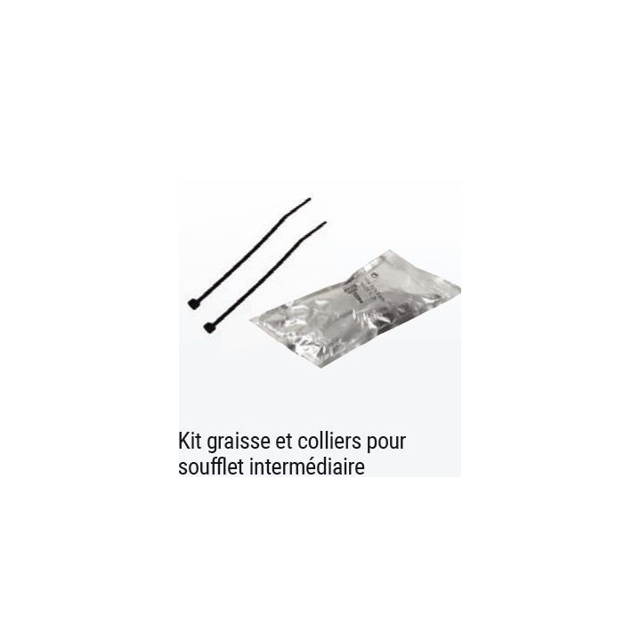 KIT GRAISSE ET COLLIERS POUR SOUFFLET DE CARDAN INTERMÉDIAIRE