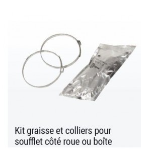 KIT GRAISSE ET COLLIERS POUR SOUFFLET DE CARDAN COTE ROUE