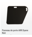 PANNEAU DE PORTE ARRIERE DROIT NOIR POUR DYANE