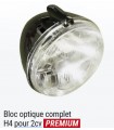 BLOC OPTIQUE COMPLET CUVELAGE CHROME PHARE H4 POUR 2CV