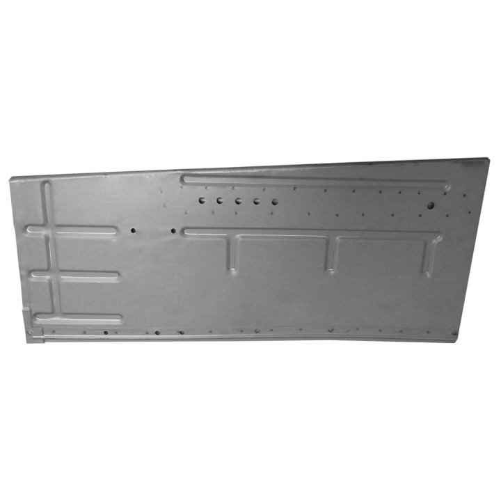 Plancher latéral droit pour 2cv AZU ou AK250 vue dessus.